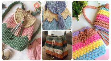 2 crochet bags for women