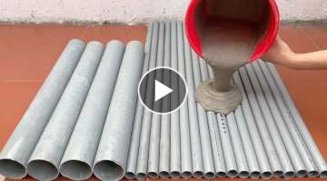 Cement And PVC Pipe How To Make Flower Pots 