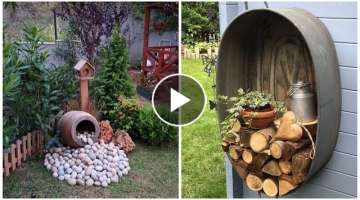 Amazing garden decor from old furniture and things